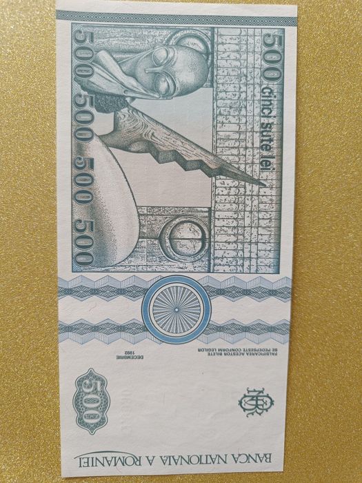 Bancnota 500 lei Brancusi 1992 impecabilă