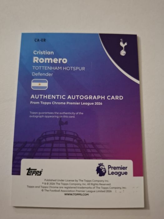 Cristian Romero autograph /199