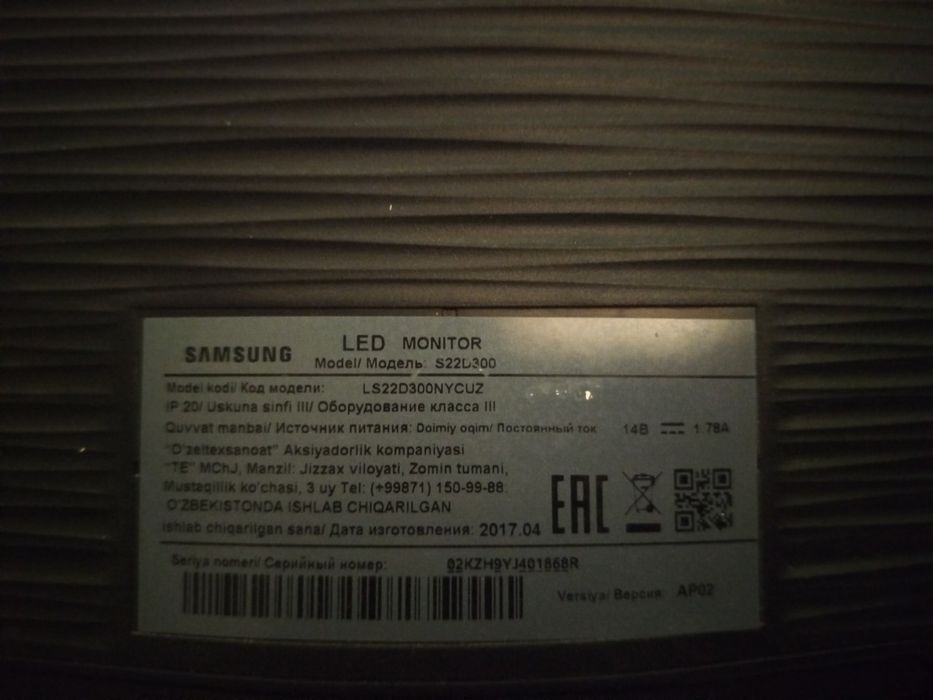 Monitor 22 samsung