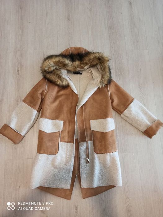 Парка-дублёнка демисезонная