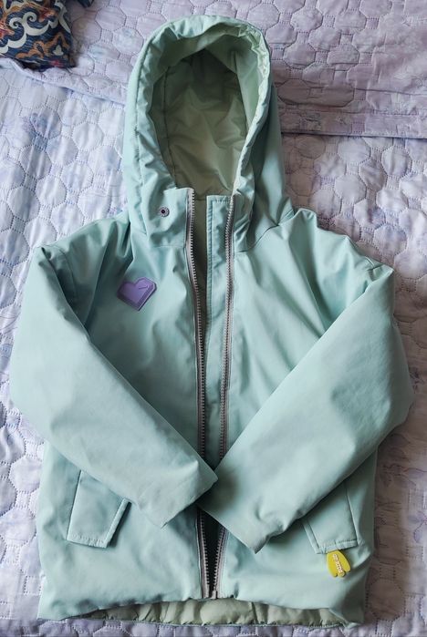 Детская куртка двусторонняя на девочку