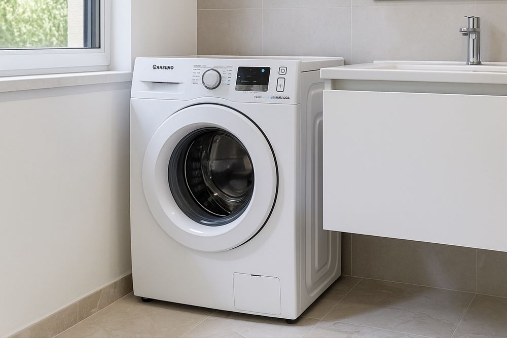 Пералня Samsung WF8EF5E0W4W – 8 кг, 1400 оборота, EcoBubble–като нова