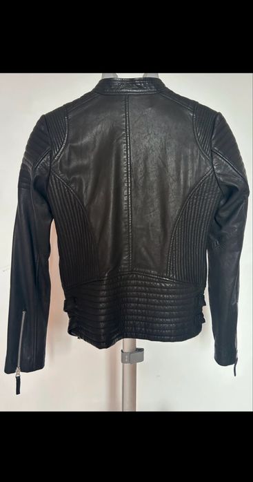 Geacă biker piele naturală MDK Copenhagen noua cu etichetă marimea 36