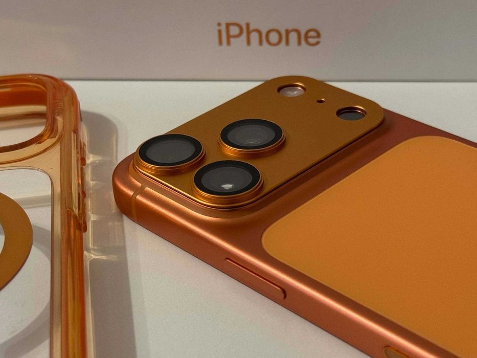 Бартер! Като НОВ! iPhone 17 Pro Cosmic Orange (Оранжев) 100% 73 Цикъла.