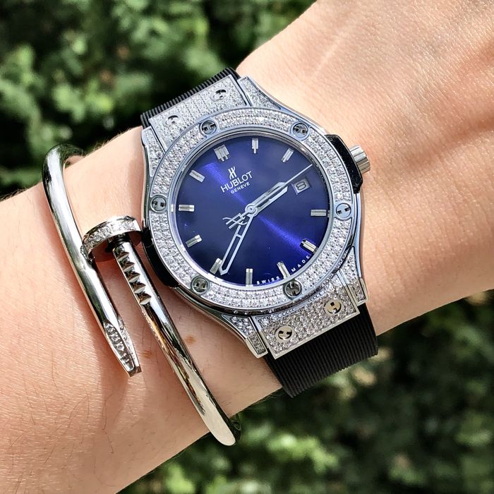ceas hb big bang blue dial 33,mm lady