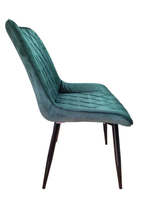 Трапезен стол Мариса -зелено кадифе