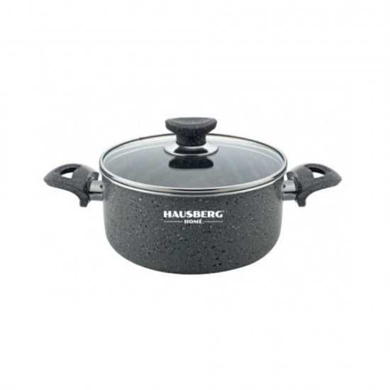 Тенджера с гранитно покритие HAUSBERG HB-H-423GR