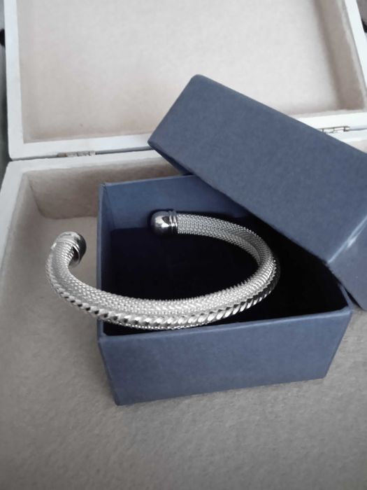 Масивна, сребърна, твърда гривна. 12 различни модели с/ без закопчалка