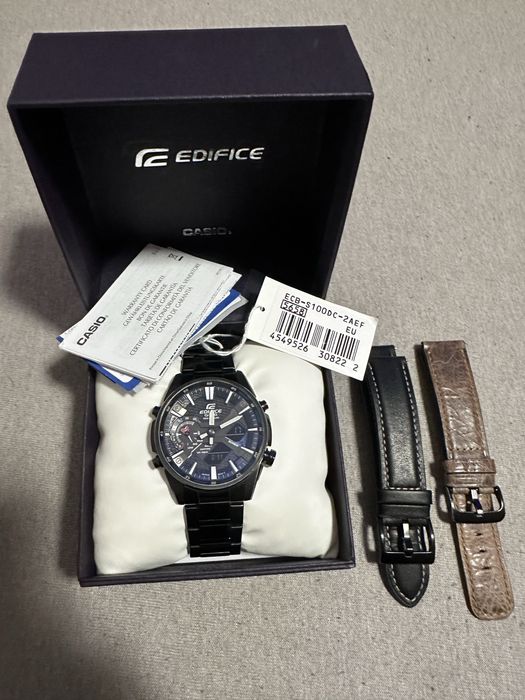 Ceas casio edifice bluetooth+solar+safir