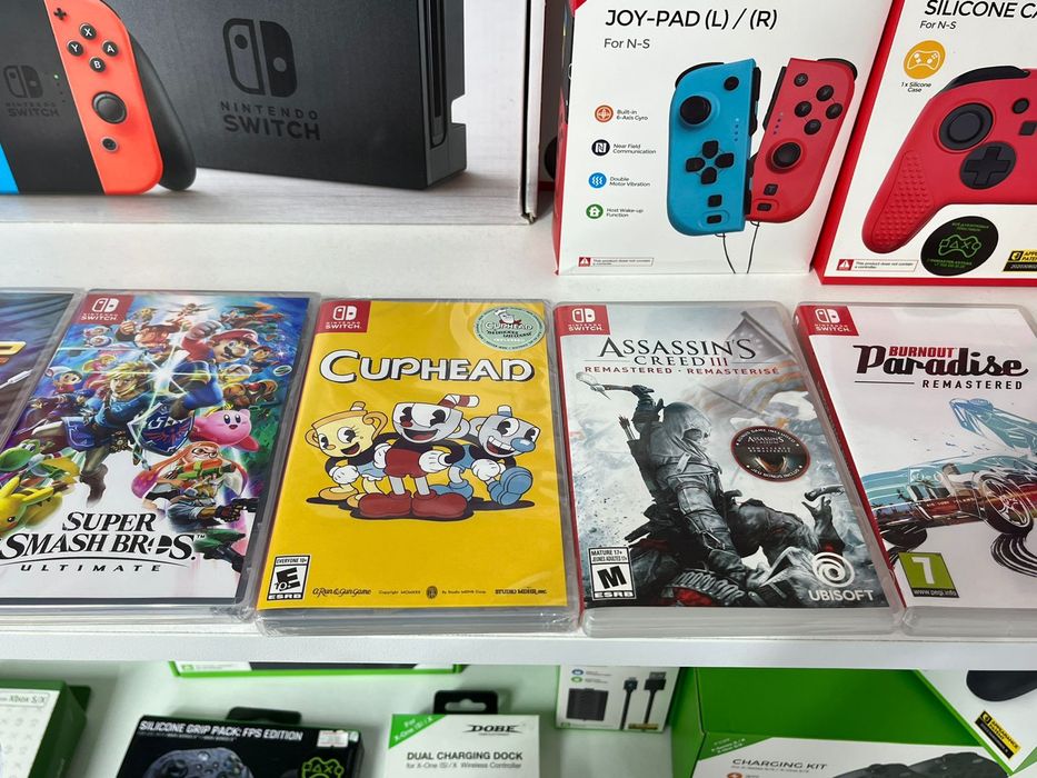 все для Nintendo switch картриджы игры аксессуары