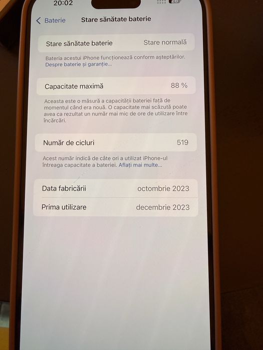 Iphone 15 Pro max  256 GB + 2 huse, stare impecabila