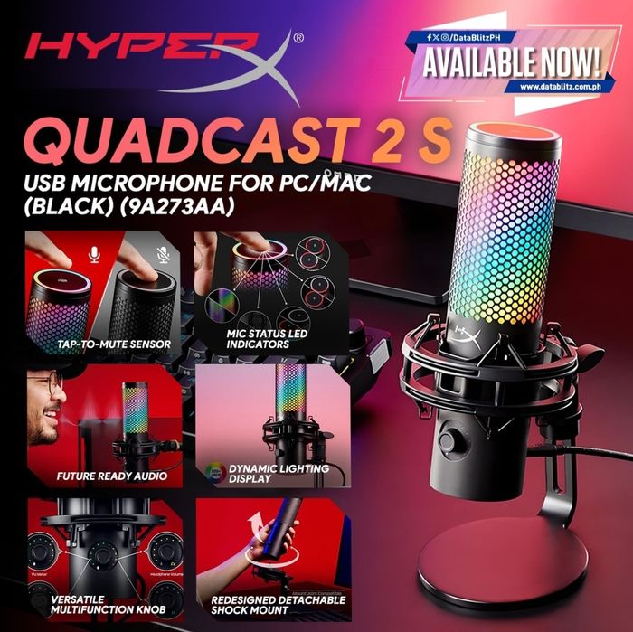Hyperx Quadcast 2 S Проводной Микрофон USB