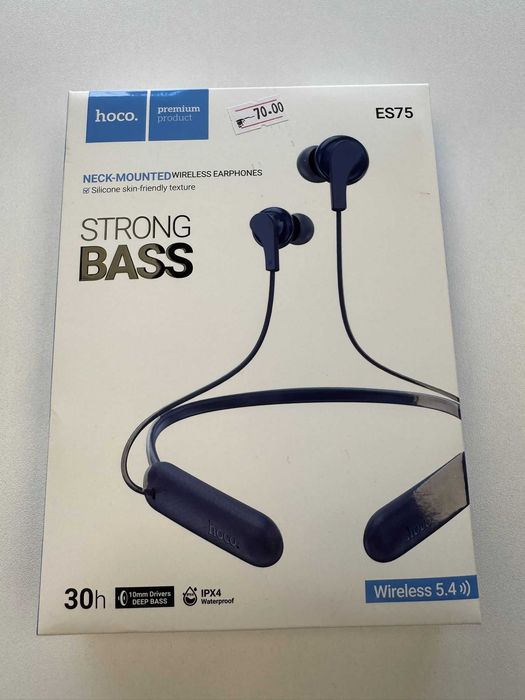 Casti Wireless Hoco,Ear Buds, 200mAh, Neck Holder, MultiFunction