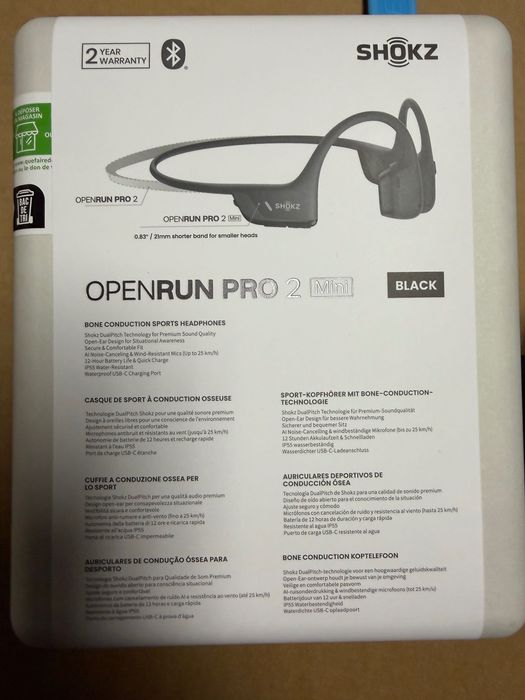 Shozk слушалки Open run pro 2 Mini Чисто нови