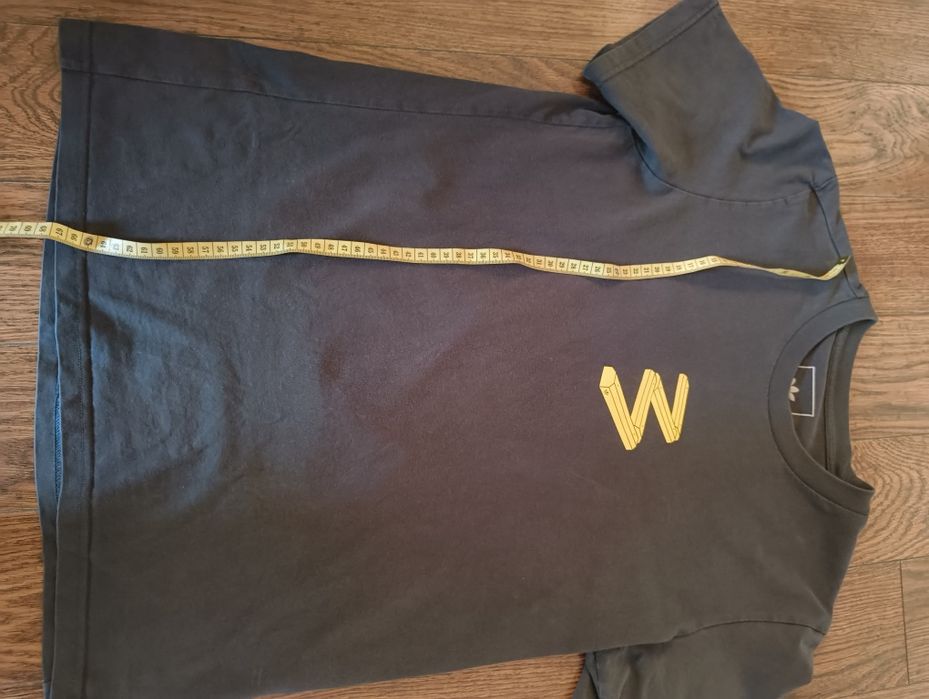 Тениска Adidas жълт надпис