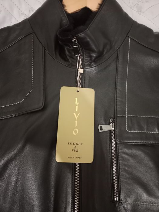 Мужская натуральная дубленка