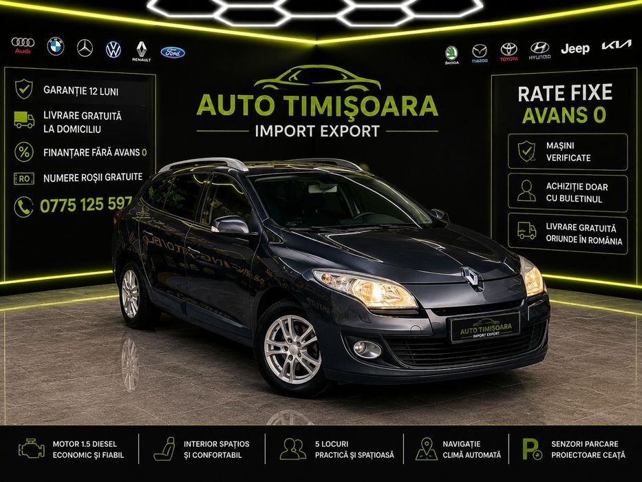 Renault Megane An 2014 1.5 DCI Cutie de viteze automată Livrare gratuită Garanție
