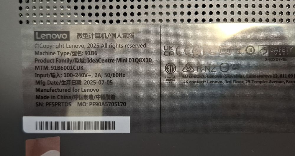 Lenovo  IdeaCentre Mini | Snapdragon X | 32GB RAM DDR5 | 512 SSD * НОВ*