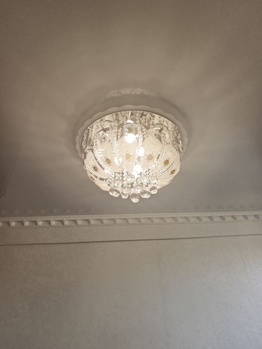 Люстра подвесная кристальная