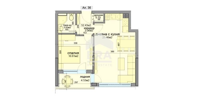 Ексклузивно! Двустаен апартамент за продажба по БДС, в новопостроена ж