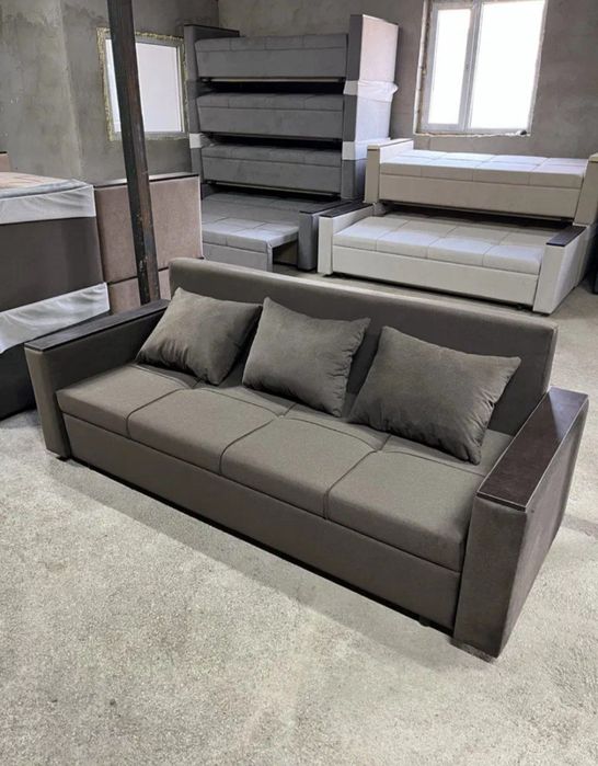 Двухместный спальня Диван кровать с ящиком для хранения белья