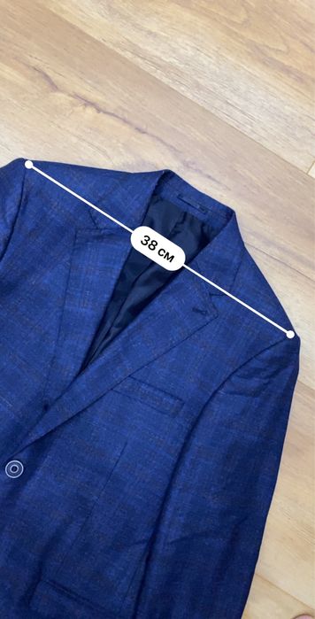 Пиждак TUGI подростковый синий в клетку