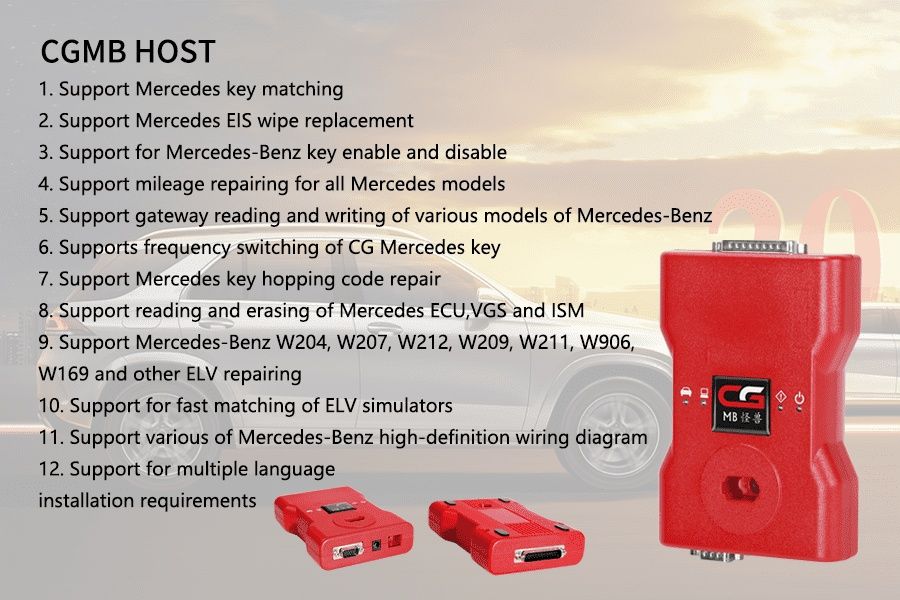 Прибор для программирования ключей Mercedes CGMB