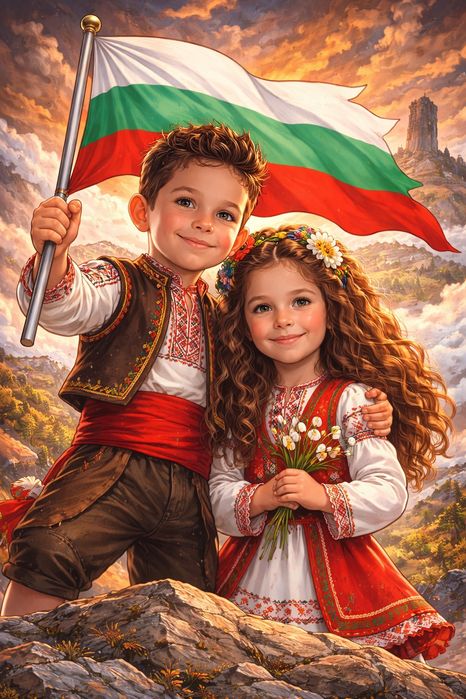 Персонализирани колажи и карикатури за 1-ви, 3-ти март, Тодоровден