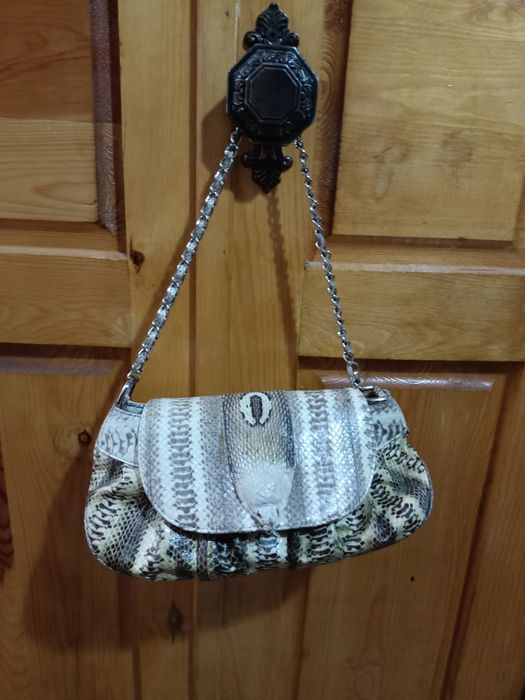 Сумка из натуральной кожи питона