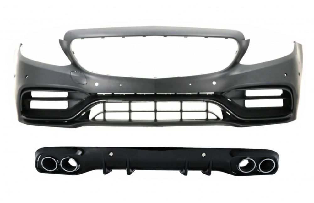 Bara Fata cu Difuzor si Tobe Mercedes C-Class A205 (2014-2019) C63Look
