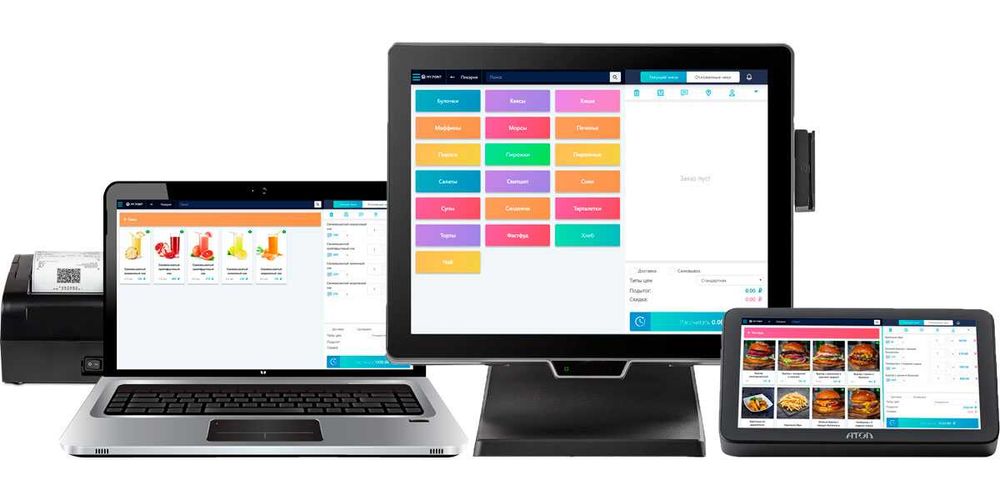 Касса апарат моноблок чек принтер сканер орбит моноблок