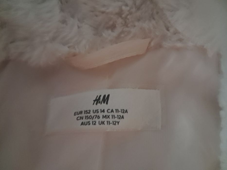Blaniță albă fete superba H&M mărime 152 stare impecabila
