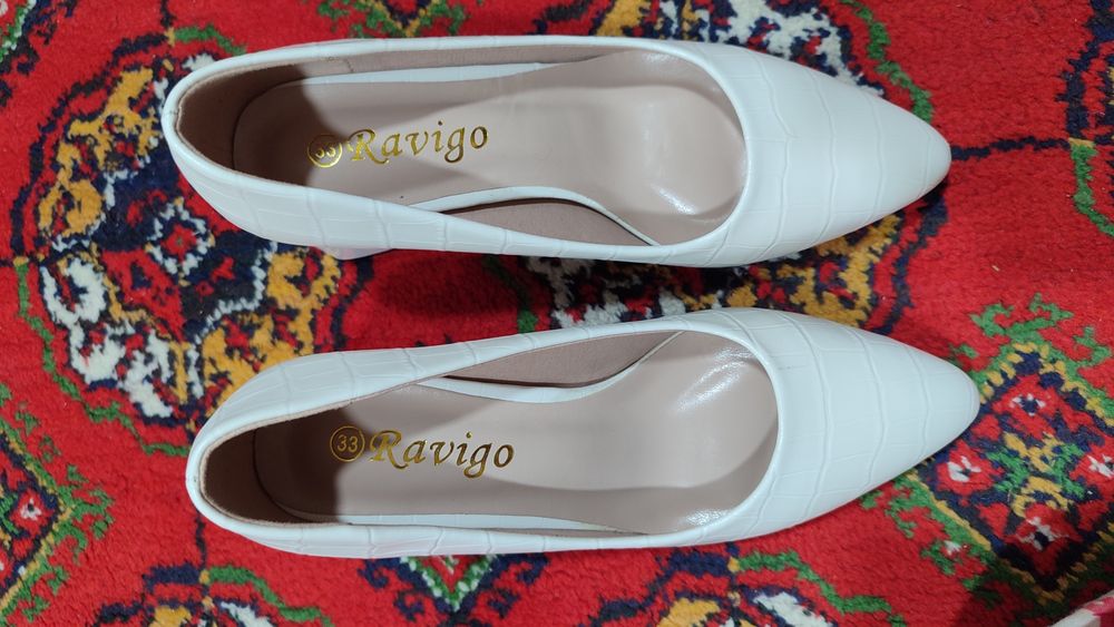 Туфельки кожаный