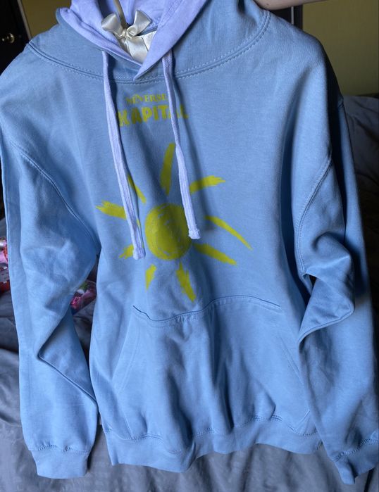 Hanorac Neversea Kapital original oversized, bleu
