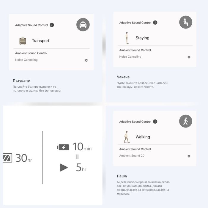 Sony WH-1000XM4  Безжични Bluetooth  шумопотискащи слушалки.