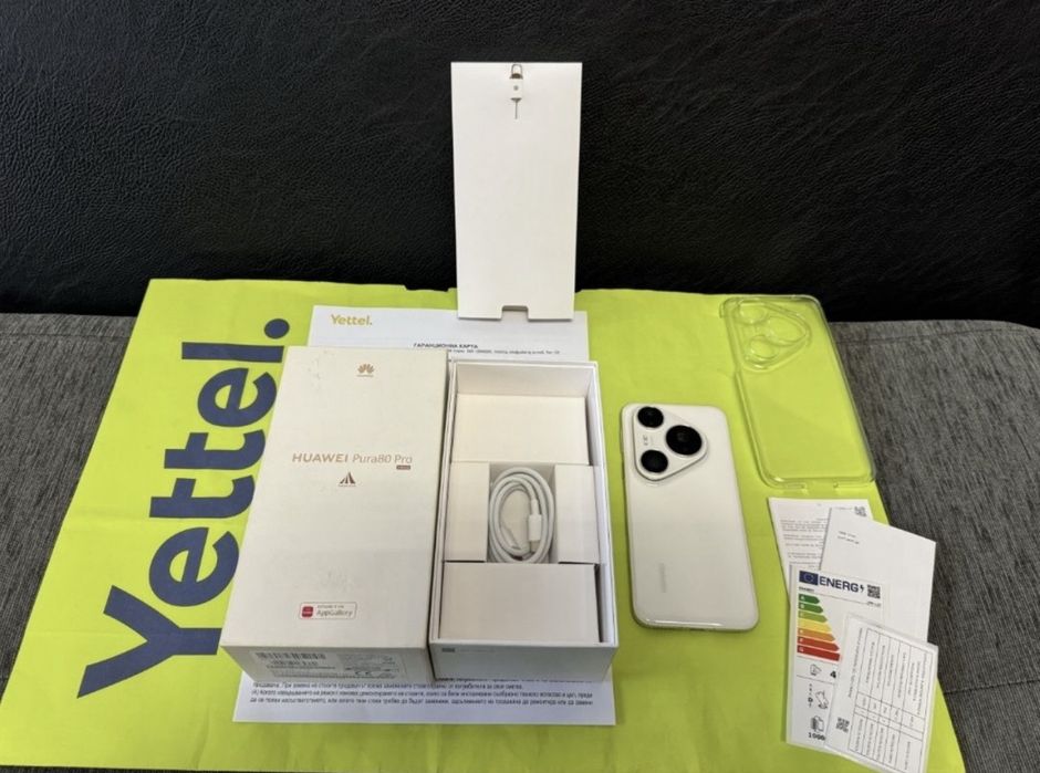 КАТО НОВ 512GB Huawei Pura 80 Pro Yettel Гаранция 2028 White | Бял