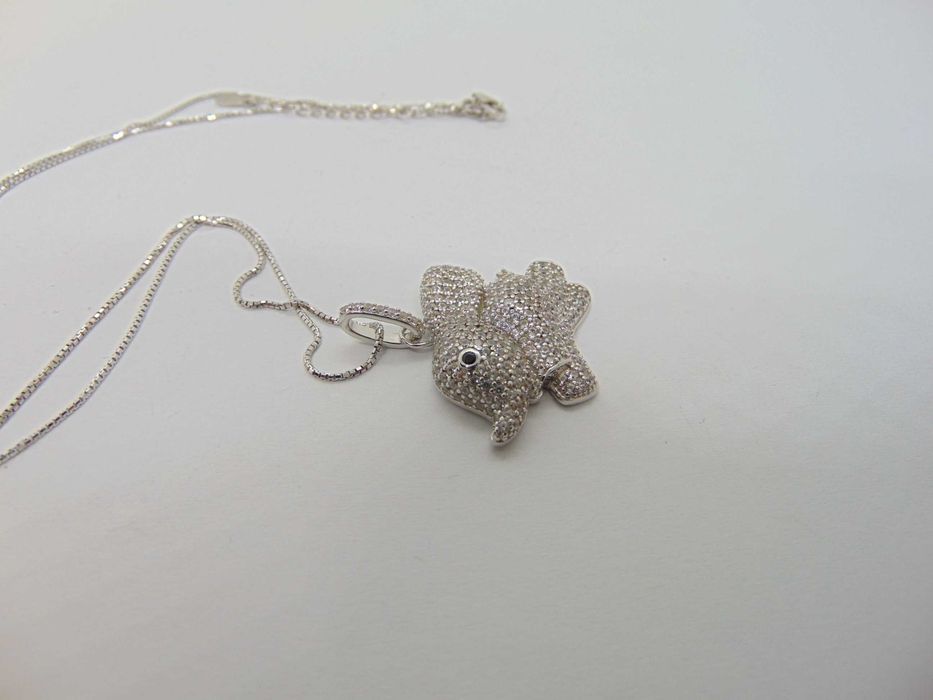 Lant si pandantiv iepuras din argint