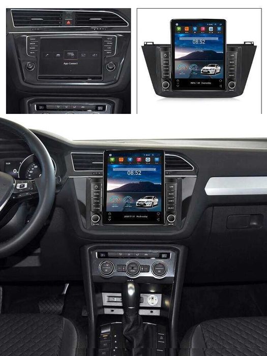 Navigatie VW Tiguan din 2016 - 2020 Ecran TESLA 9.7 inch 4GB RAM Noua