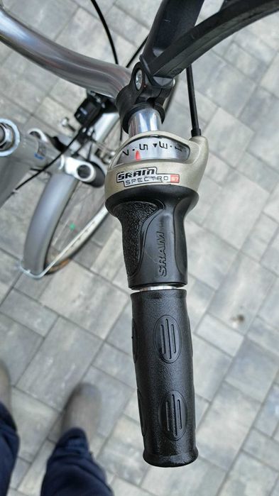 PACHET COMPLET: Bicicletă City Alu City Star – 7 Viteze Sachs – Cască Rockrider + Accesorii