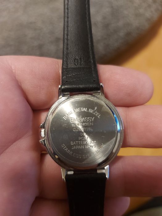 Ceas damă curea piele neagră