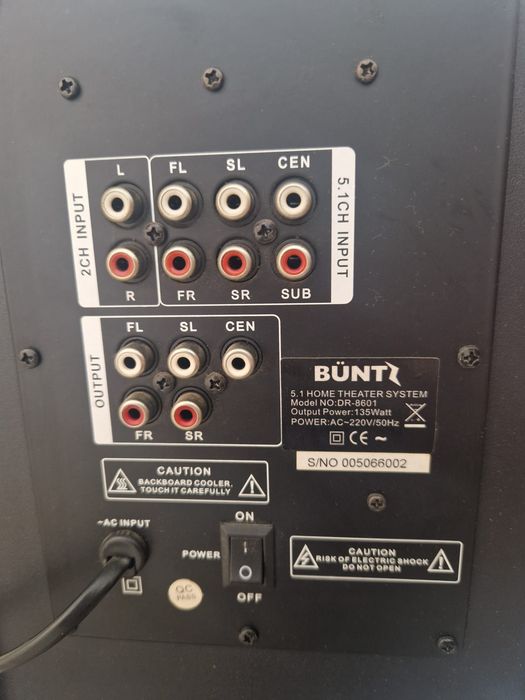 Vând home cinema Bunts