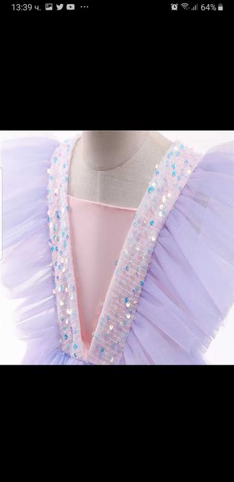 Официална детска рокля 130см.