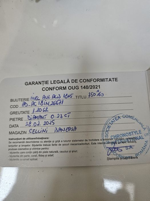 Inel logodna Cellini  din aur cu diamante