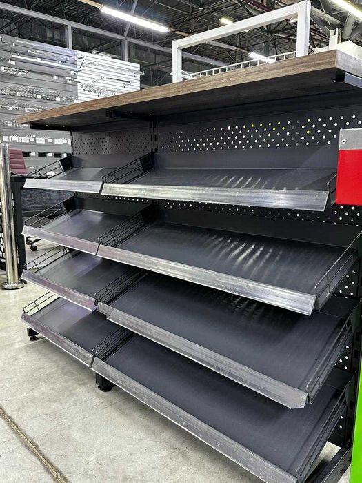 кондитерские Железные полки под чипсы островной для магазина базар