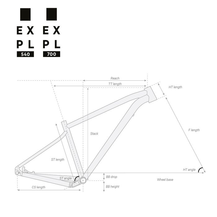 Bicicletă Mtb Explore 540 29" Negru-Albastru - (SecondHand) Decathlon