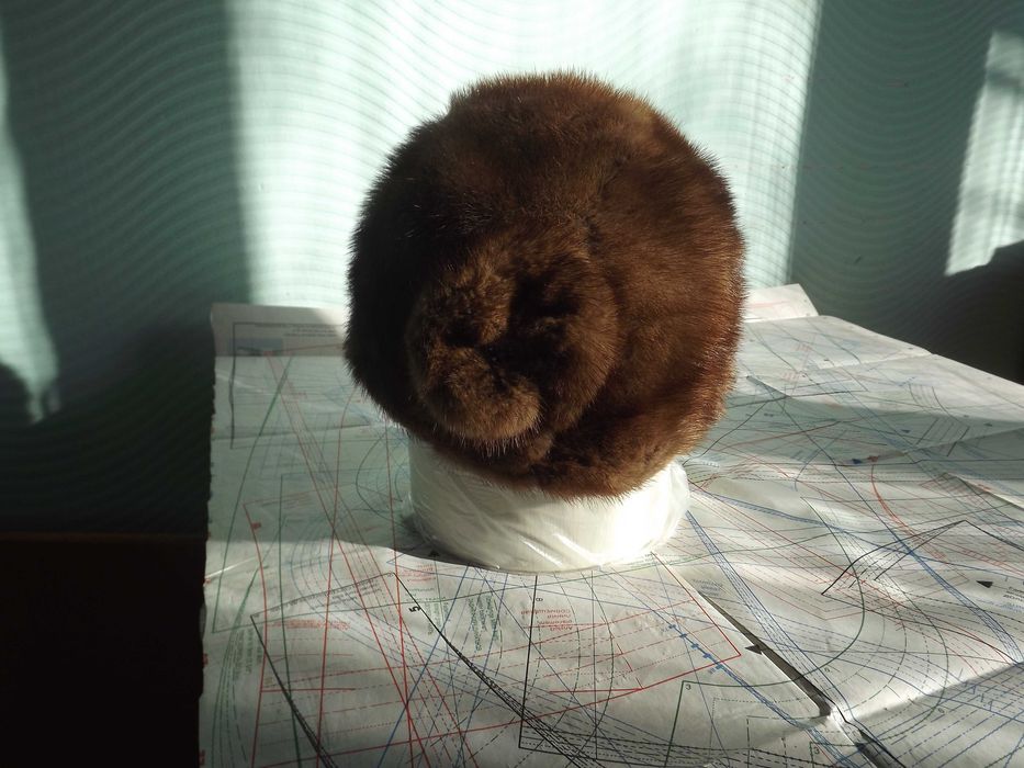 Шапочка дамская из меха норки