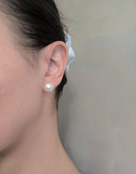 Золотые серьги Пусеты 585 проба