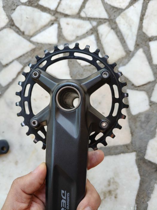 Angrenaj pedalier Shimano m5100, 32T, hollowtech