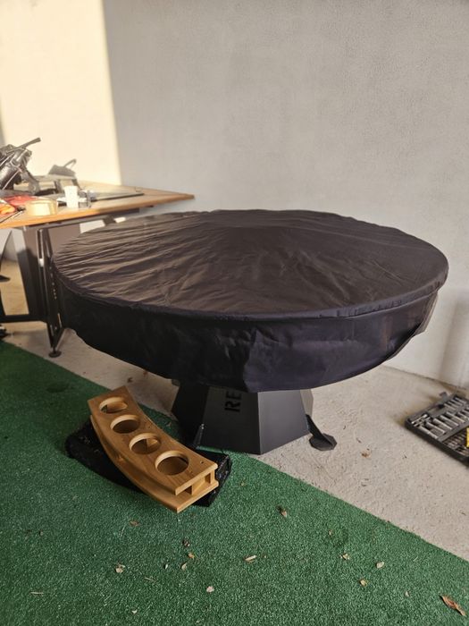 Gratar rotund cu plită