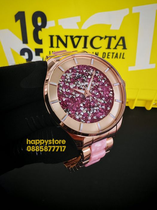 INVICTA Diamond Pink 40 mm, Инвикта нов ръчен дамски часовник